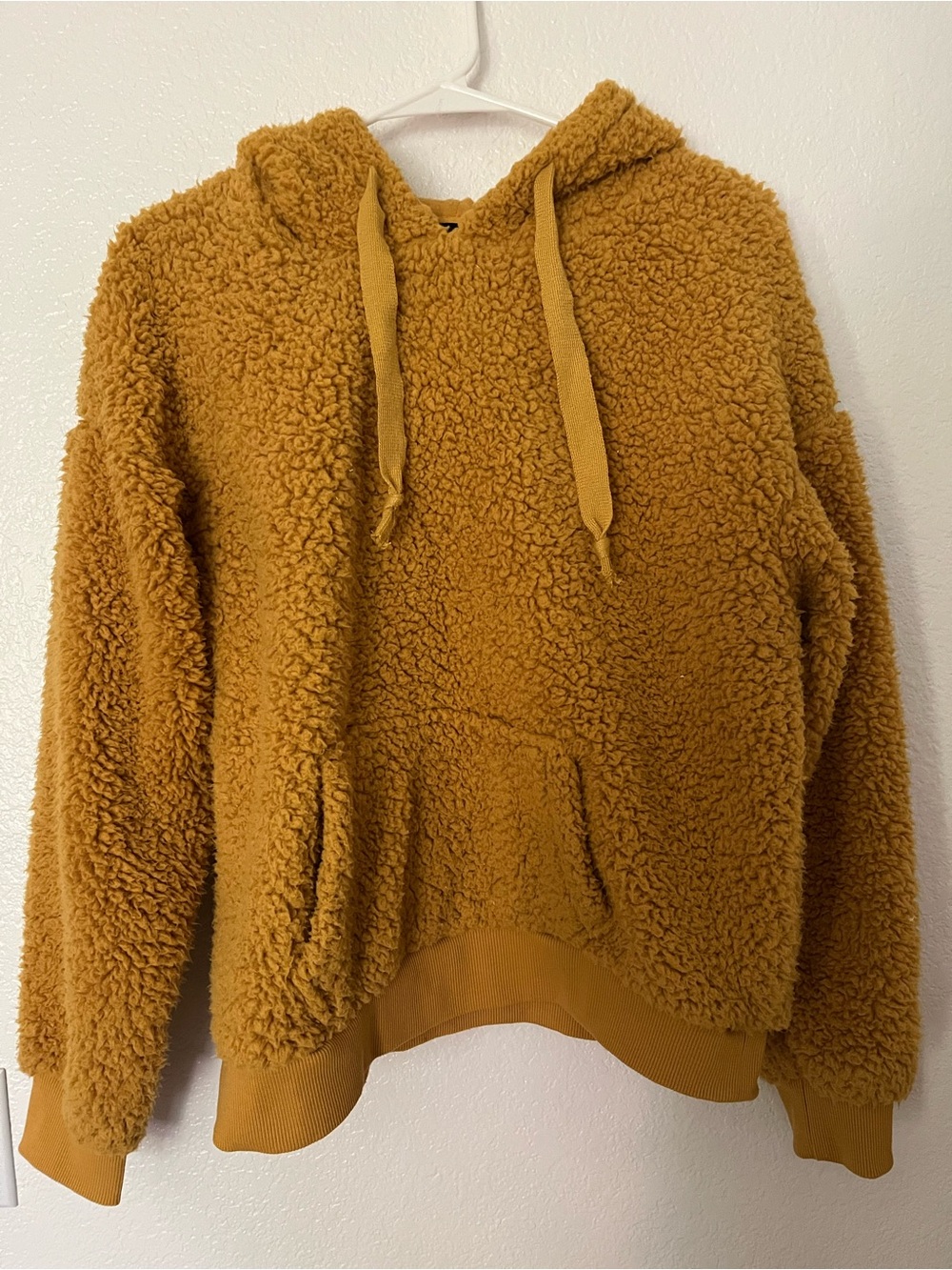 Love Tree Women’s Sherpa Hoodie Mustard